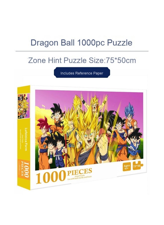 1000-Piece Colorful Anime Puzzle for Kids and Adults - Desktop Brain Teaser