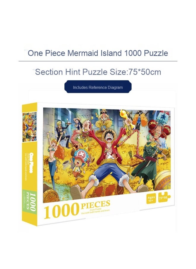 1000-Piece Colorful Anime Puzzle for Kids and Adults - Educational Desktop Jigsaw