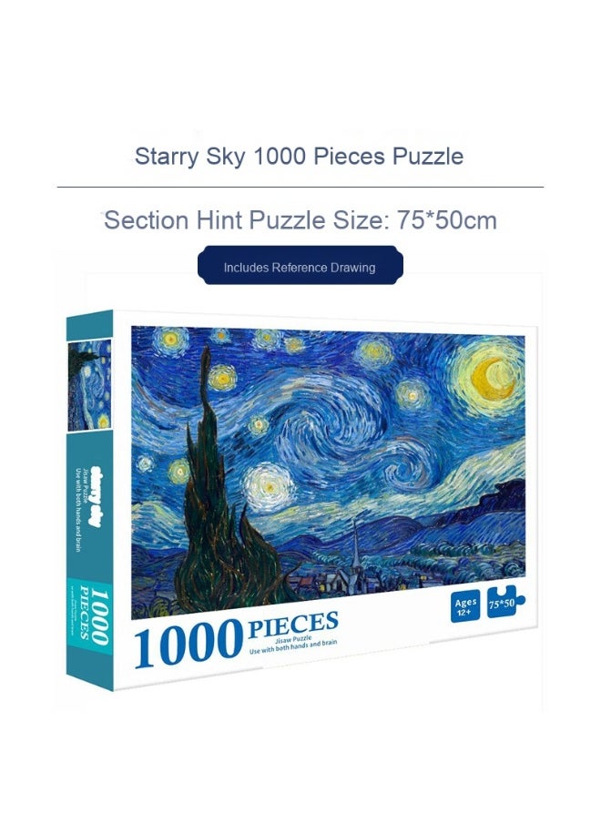 1000-Piece Colorful Printed Anime Puzzle for Kids and Adults - Desktop Fun