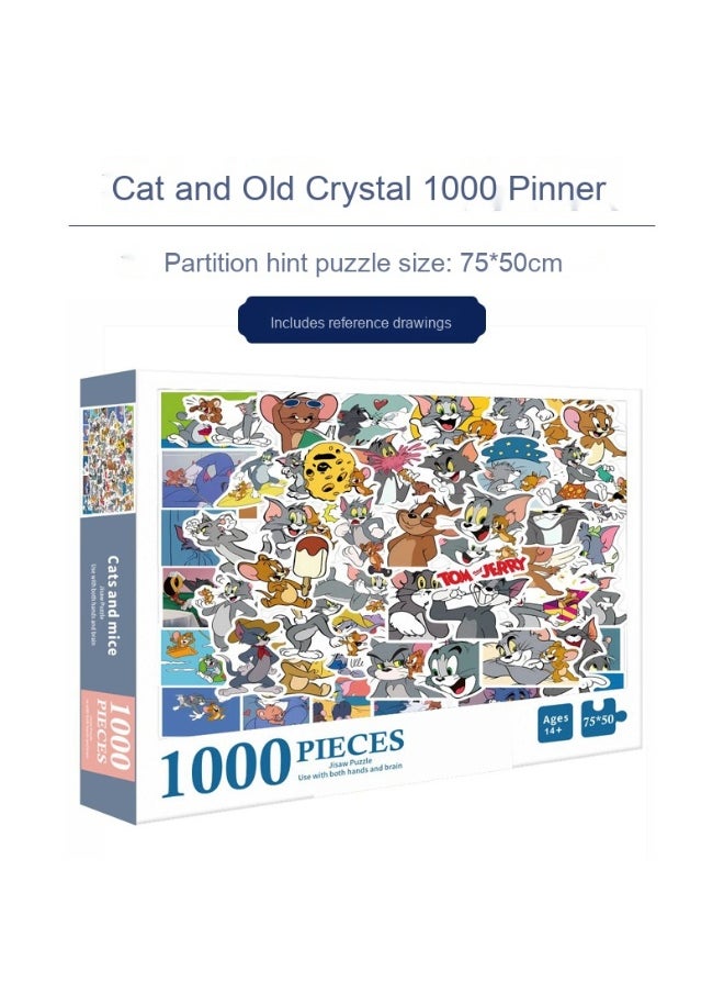 1000-Piece Colorful Anime Puzzle for Adults and Kids - Fun Desktop Activity