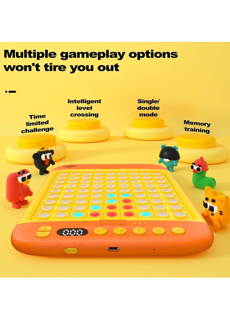 Puzzle Game, Smart Board Games, Built-in 11 Games including Connect 4, Checkers, Tic Tac Toe, AI Electronic Board Game for 1-2 Players, Kids Aged 3+, Wonderful Kids Games for Family Night and Birthday Gifts