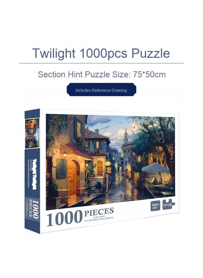 1000-Piece Printed Anime Puzzle for Kids and Adults - Engaging Desktop Entertainment