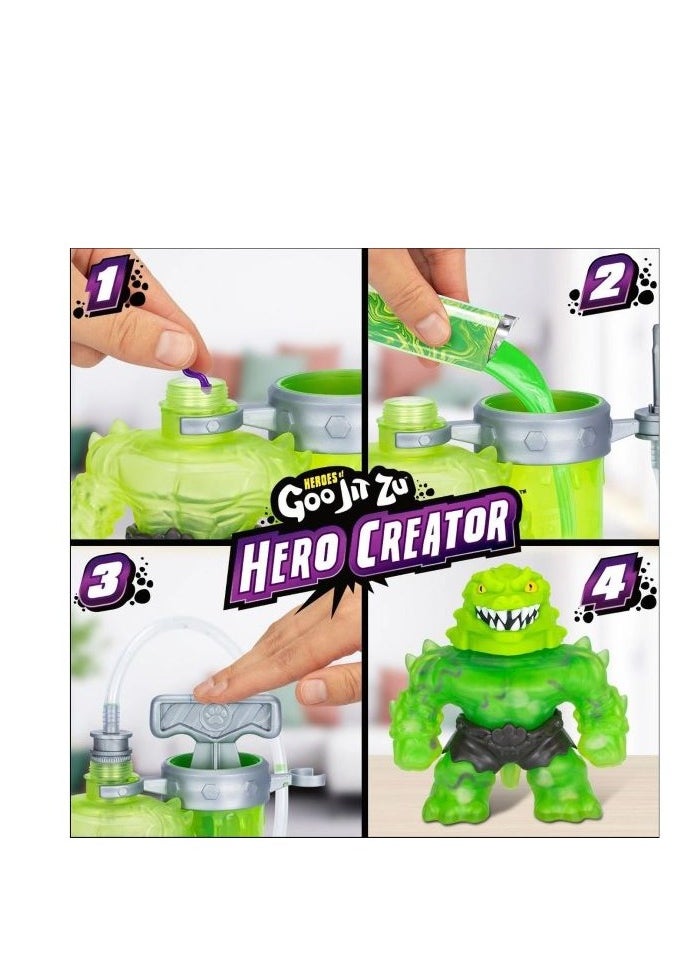 Heroes Of Goo Jit Zu Hero Creator - Make Your Own Rock Jaw | Includes 3 Unique Goo Fillings (boulders, snakes & goo), Stretchable Up to 20 Inches, Special Creator Chamber | Unisex | Ages 4+