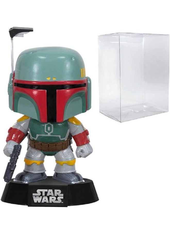 Funko Pop! Star Wars: Boba Fett #08 Vinyl Bobble-Head Figure (Bundled with Pop Box Protector Case)