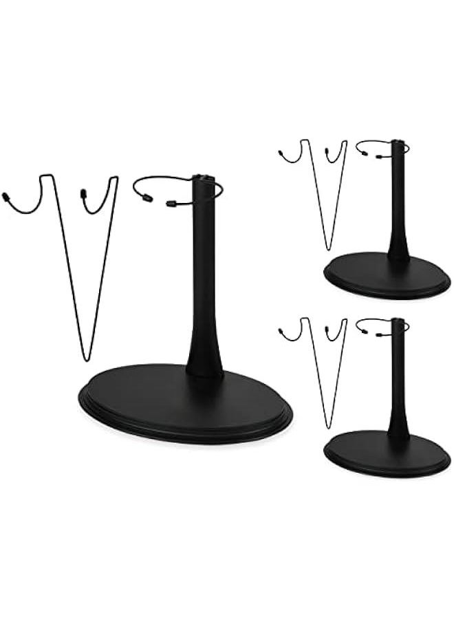 1/6 Scale Action Figure Display Stand Set (U and C Clips) for 12 Inch Action Figure, Adjustable Height (5 to 8 Inches) (U and C Clip 3 sets)