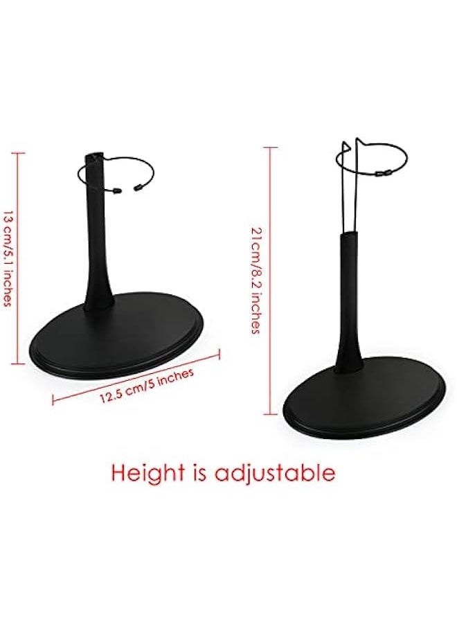 1/6 Scale Action Figure Display Stand Set (U and C Clips) for 12 Inch Action Figure, Adjustable Height (5 to 8 Inches) (U and C Clip 3 sets)