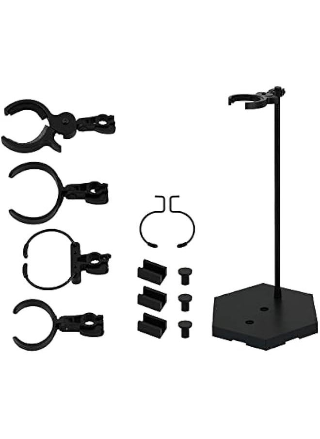 Action Figure Stand 12 Inch Connectable Metal Toy Stand for 1/6 and1/9 Scale Figures