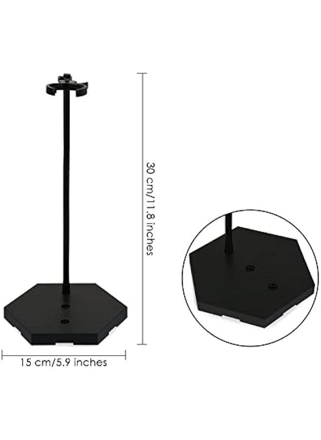 Action Figure Stand 12 Inch Connectable Metal Toy Stand for 1/6 and1/9 Scale Figures