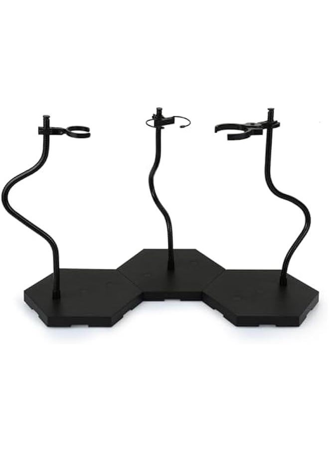 Action Figure Stand 12 Inch Connectable Metal Toy Stand for 1/6 and1/9 Scale Figures