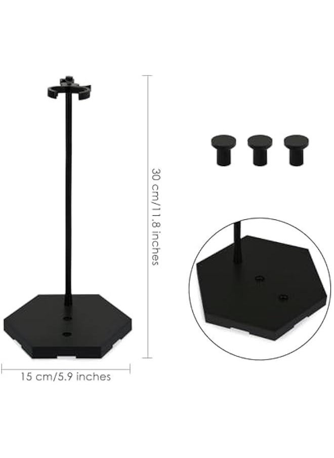 Action Figure Stand 12 Inch Connectable Metal Toy Stand for 1/6 and1/9 Scale Figures