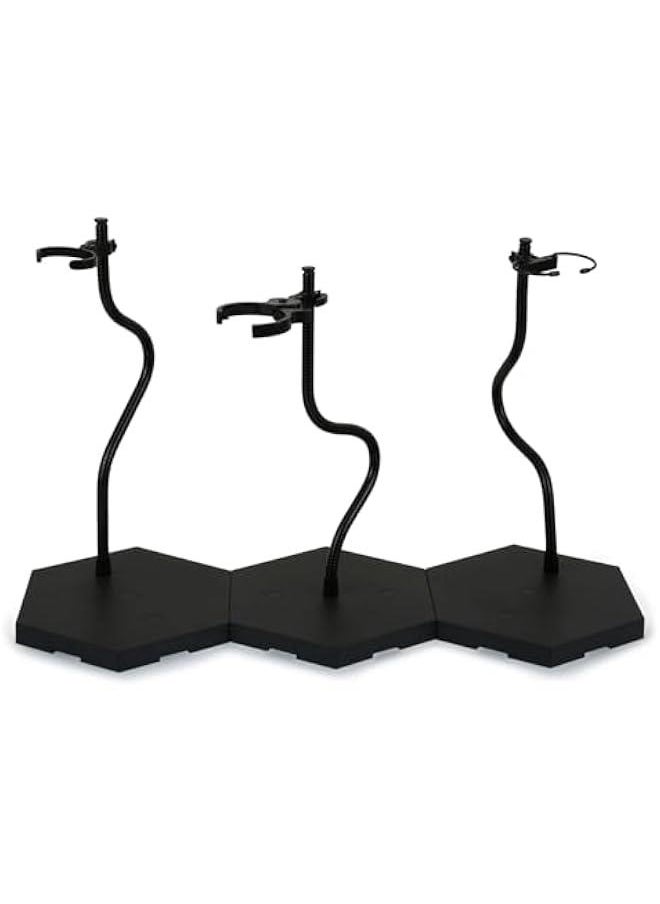 Action Figure Stand 12 Inch Connectable Metal Toy Stand for 1/6 and1/9 Scale Figures