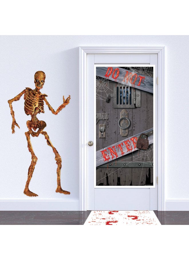 Beistle Jointed Skeleton Figurine for Party 6 Feet Paper Cutout