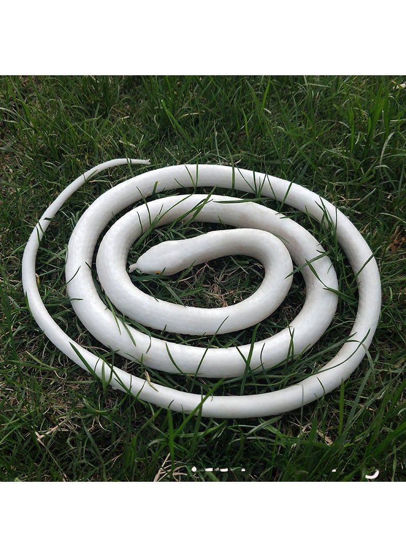 Realistic Fake Snake Prank Toy120cm pure white field snake 120cm pure white field snake