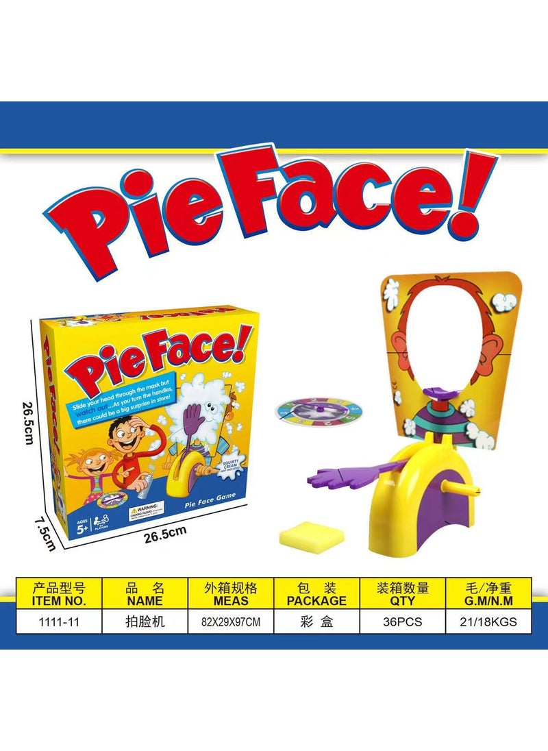 Cream Pie Face Game Prank Toy Dual PlayerGeneration of single face smashing machine Generation of single face smashing machine