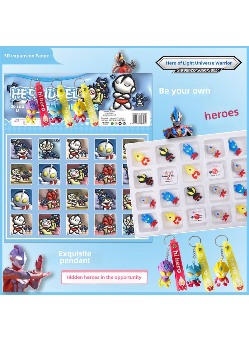 New 3D Pop Style 40-Piece Sanrio Blind Box Keychain ToysNew expansion wind 20 pieces of heroes (all soft rubber will give you 3 big dolls) New expansion wind 20 pieces of heroes (all soft rubber will give you 3 big dolls)