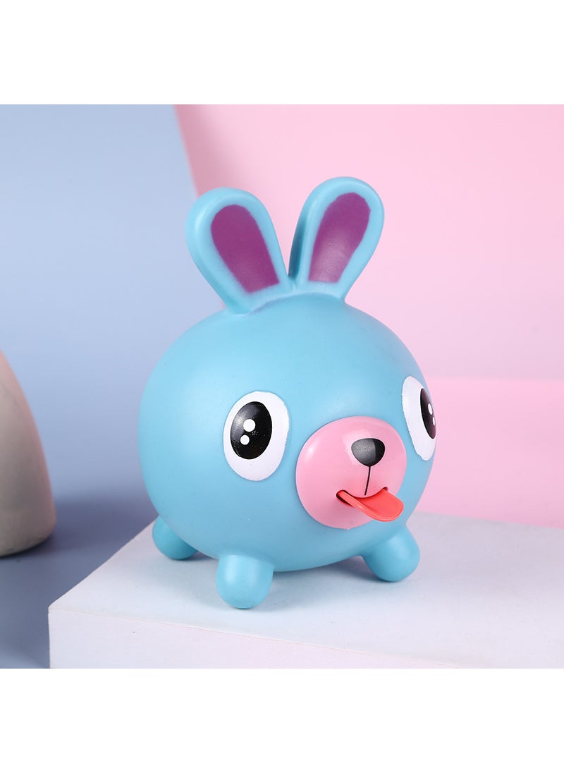 Internet Celebrant Tongue Spitting Doll Creative Vent Stress Relief Toy Pinch Music Squeeze Vocal Animal Funny Cute GiftBig Tongue Blue Rabbit Big Tongue Blue Rabbit