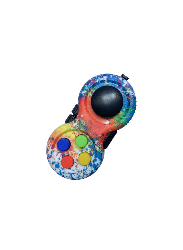 Fidget Pad Game Controller Stress Reliever Toy Handle-Colorful