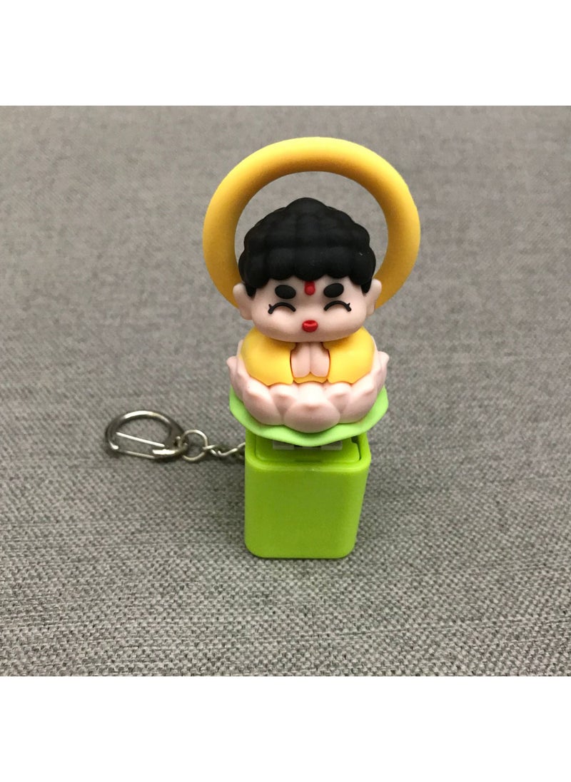 KunKun Basketball Sound Keychain Fidget Toy Buddha (with sound and light)