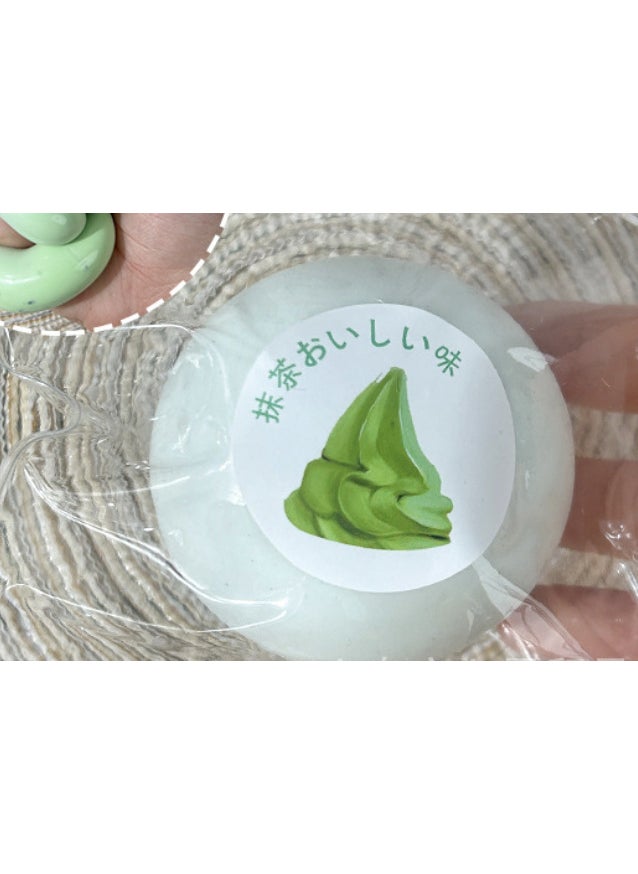 Squishy Mochi Stress Relief Toy Matcha Dafu Pinch-with inner stuffing