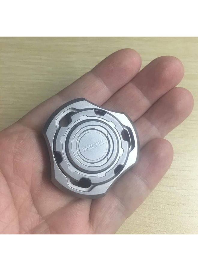 DjuiinoStar High-end Fidget Spinner, Unique Dual Bearings Design, Precisely CNC Machined (Stainless Steel), Premium EDC Toy DFS-01