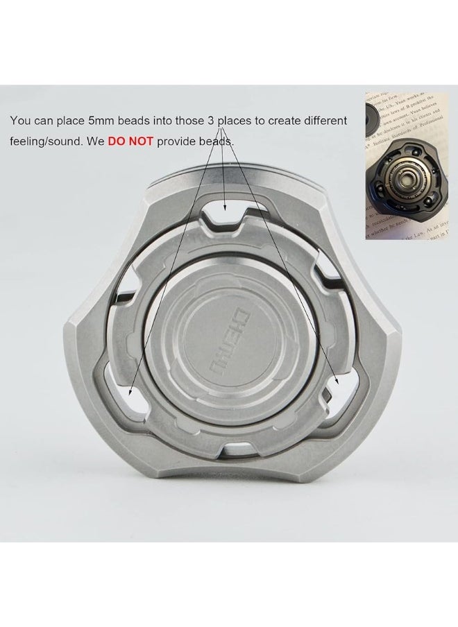 DjuiinoStar High-end Fidget Spinner, Unique Dual Bearings Design, Precisely CNC Machined (Stainless Steel), Premium EDC Toy DFS-01