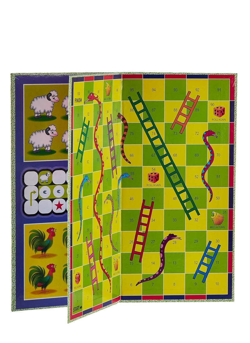 Creative's Millennium Ludo and Snakes & Ladders Board Game |Play Board | Ludo Game | Saap Seedhi Travel Board Game for Child devlopment Ages -3...