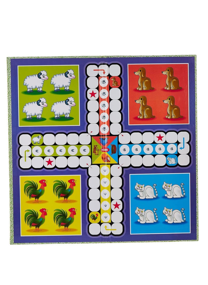 Creative's Millennium Ludo and Snakes & Ladders Board Game |Play Board | Ludo Game | Saap Seedhi Travel Board Game for Child devlopment Ages -3...