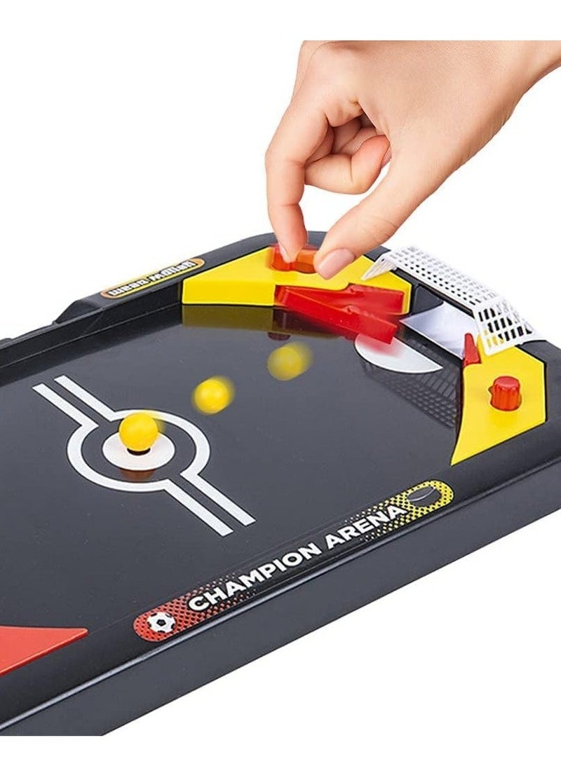 2 in 1 Sports Tabletop Game for Kids Soccer and Hockey Table Game for Indoor Fun Includes Pucks Balls and Strikers Fits on Table or Floor for Hours of ActionPacked Play