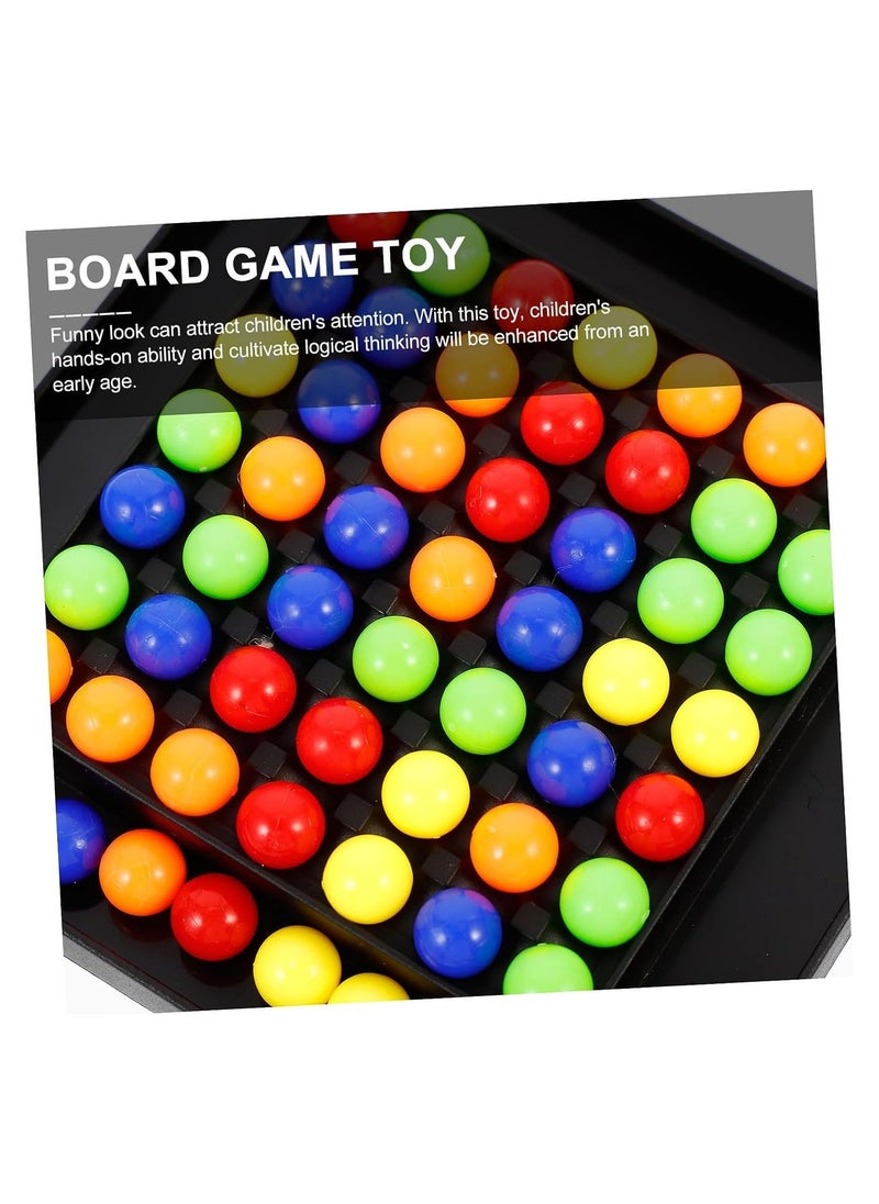 Parent-Child Interactive Desktop Game, Children's Fun Xiaole Rainbow Bean, Toddler Eliminate Beads Color Sorting Game Rainbow Mini Puzzles for Kids Toddlers Toys Mini Beads Board Beads Game