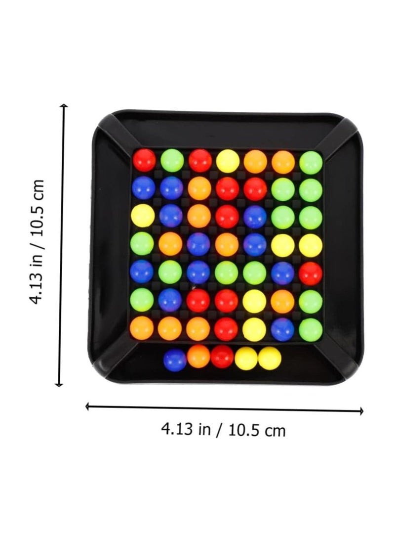 Parent-Child Interactive Desktop Game, Children's Fun Xiaole Rainbow Bean, Toddler Eliminate Beads Color Sorting Game Rainbow Mini Puzzles for Kids Toddlers Toys Mini Beads Board Beads Game