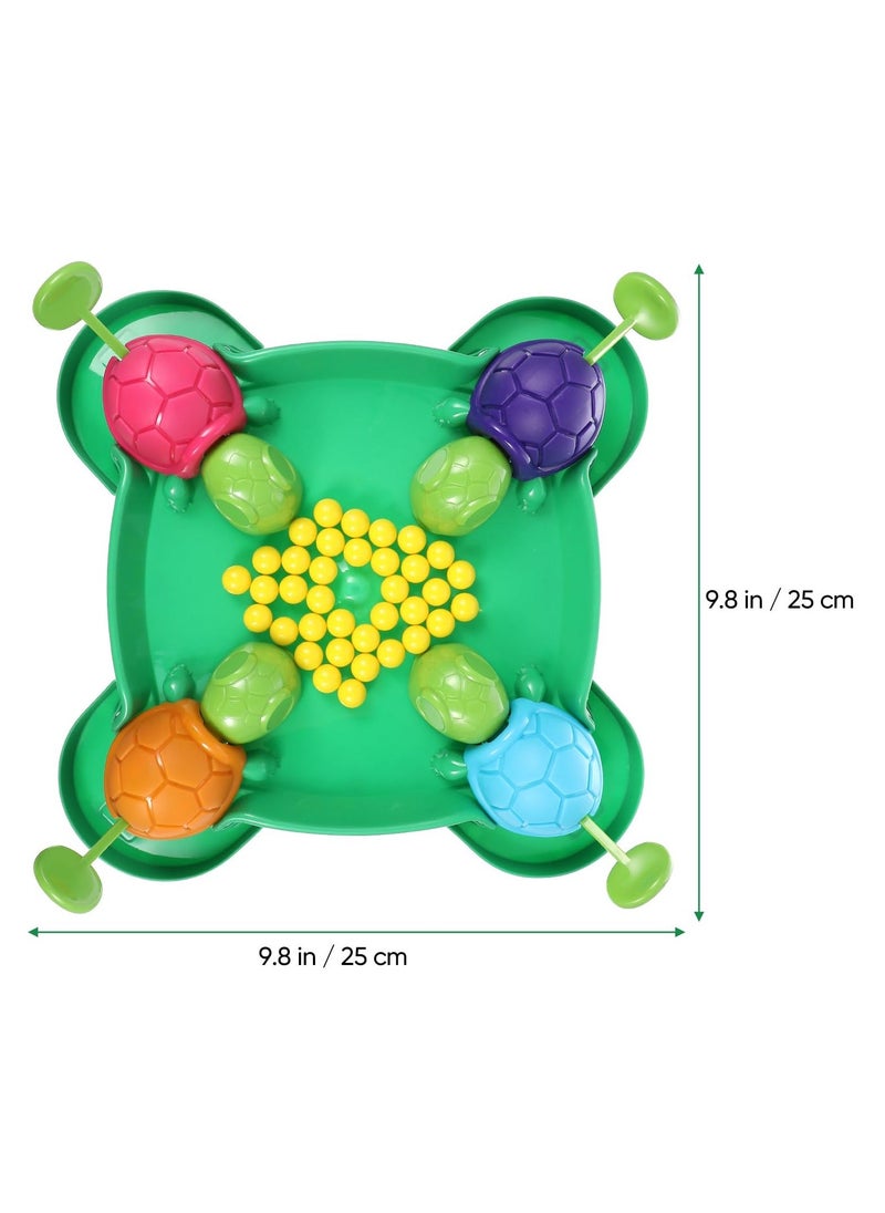 Hungry Turtle Bean-Eating Board Game, Interactive 4-Player Family Table Game, Early Educational Montessori Toy, Fun Tortoise Design, Durable ABS Construction, Ideal for Family Gatherings and Parties