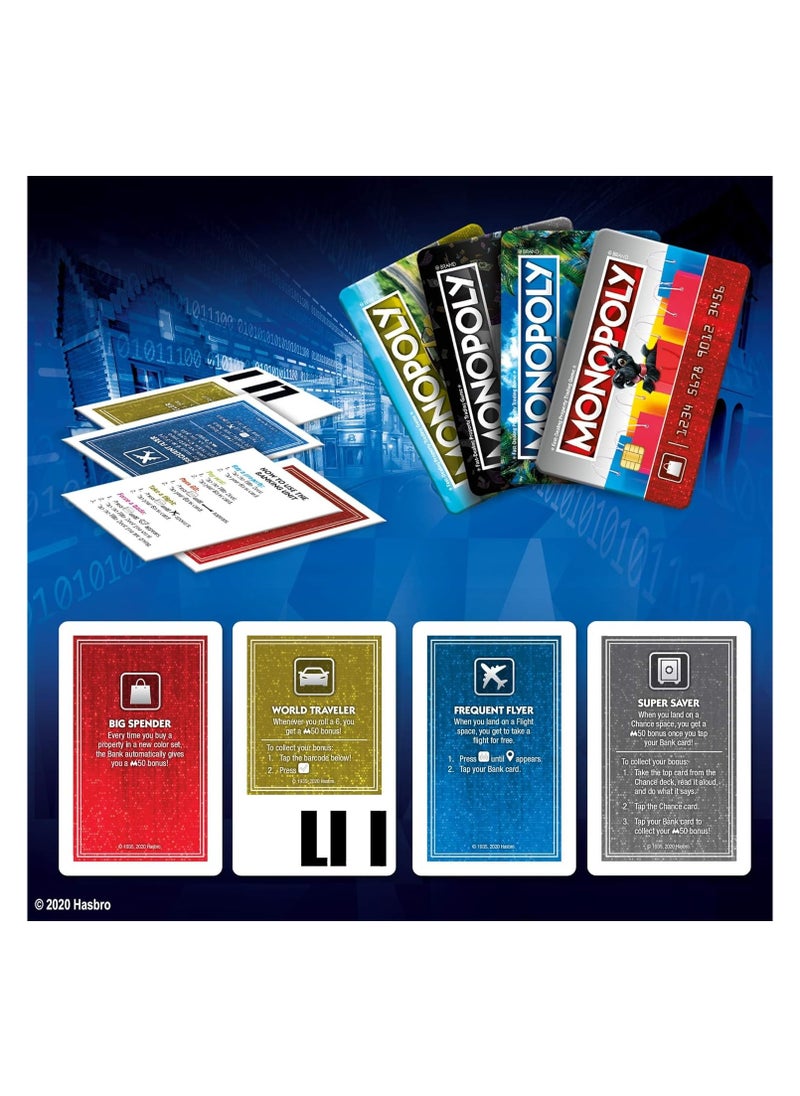 Monopoly Super Electronic Banking Game, Ultimate Rewards Board Game – Digital Cards, Unique Rewards, Property Trading, and Fly to Any Property, Ages 8+