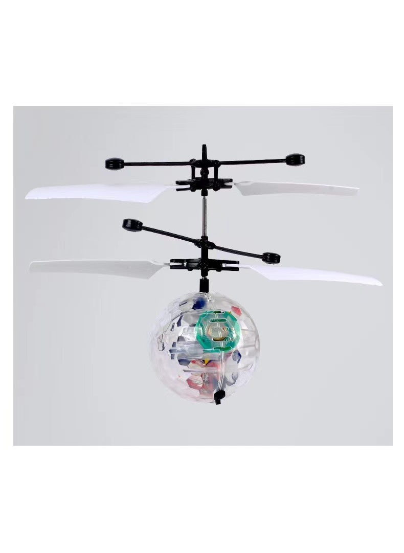 Smart Hovering Helicopter Induction Toy with LED Lights crystal ball