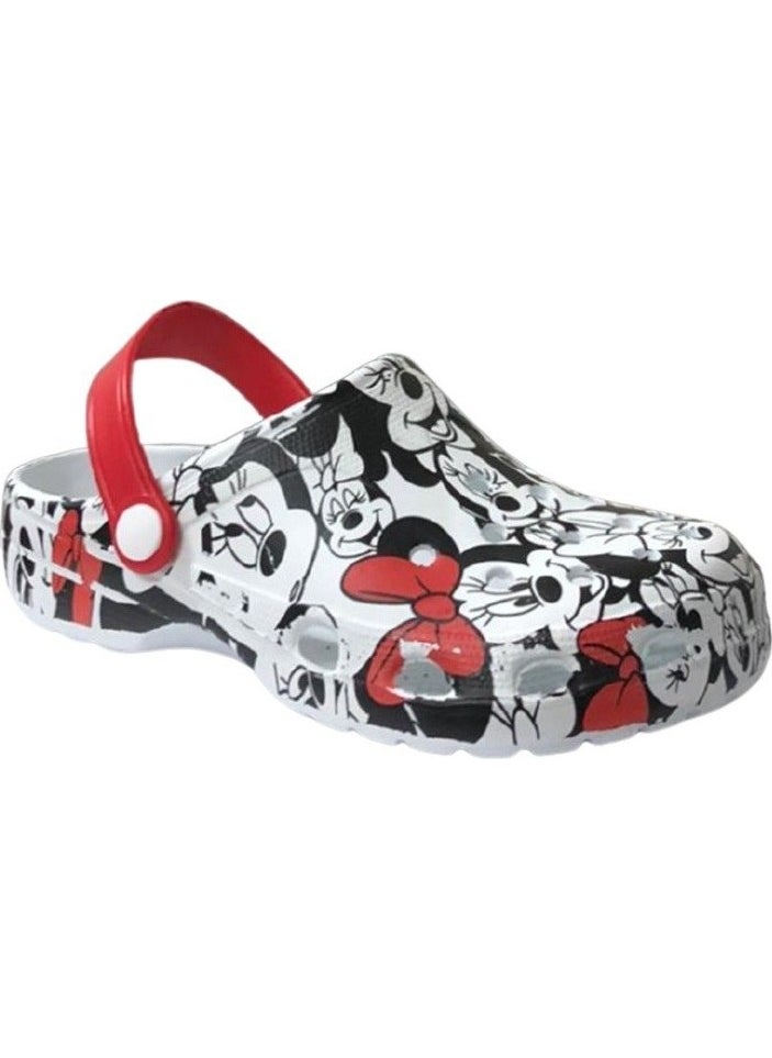 bella E012 White Women Mickey Mouse Hospital Sabo Slipper Sandal