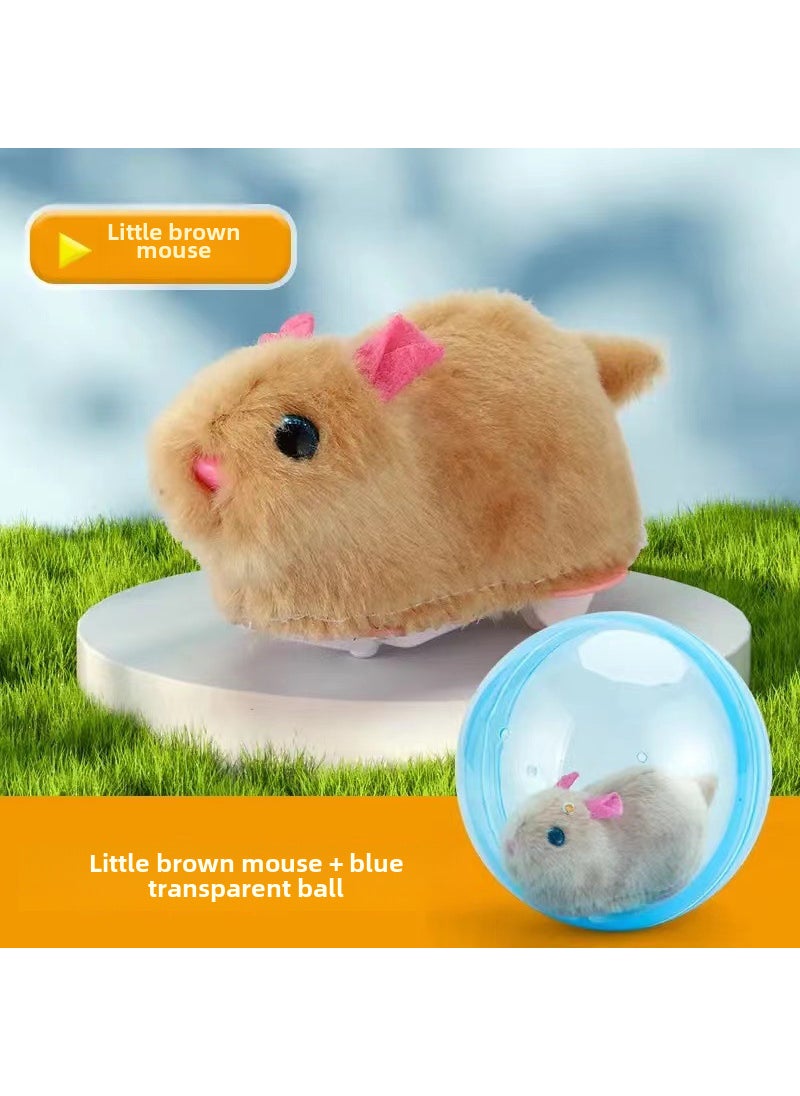 Electronic Bunny  Kitten Rolling Ball Toy (luminous) [box] yellow hamster crawling ball (blue ball)