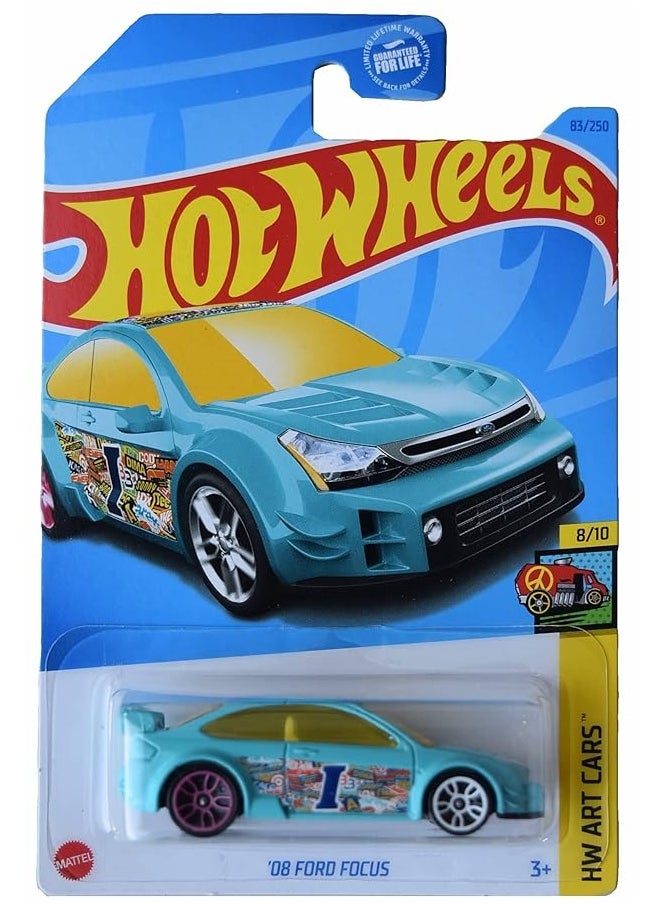 Hot Wheels '08 Ford Focus, HW Art Cars 8/10