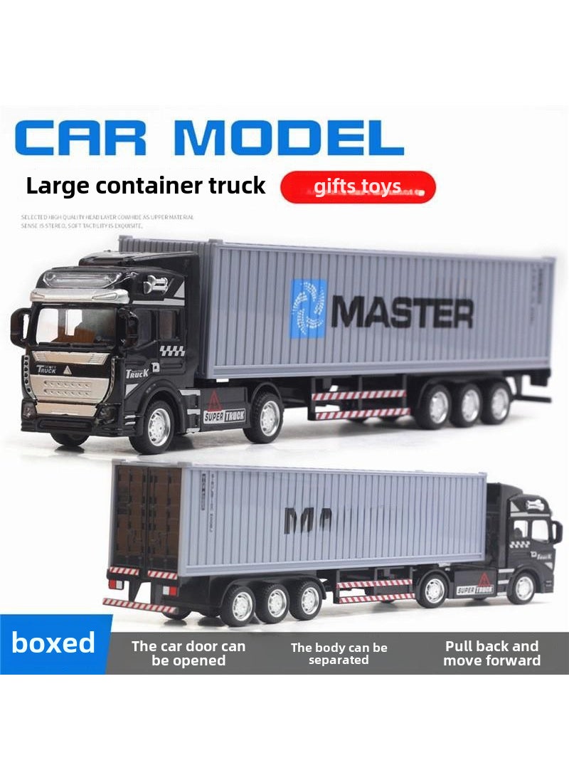 Alloy Construction Truck Model Kid ToyGray container truck Gray container truck