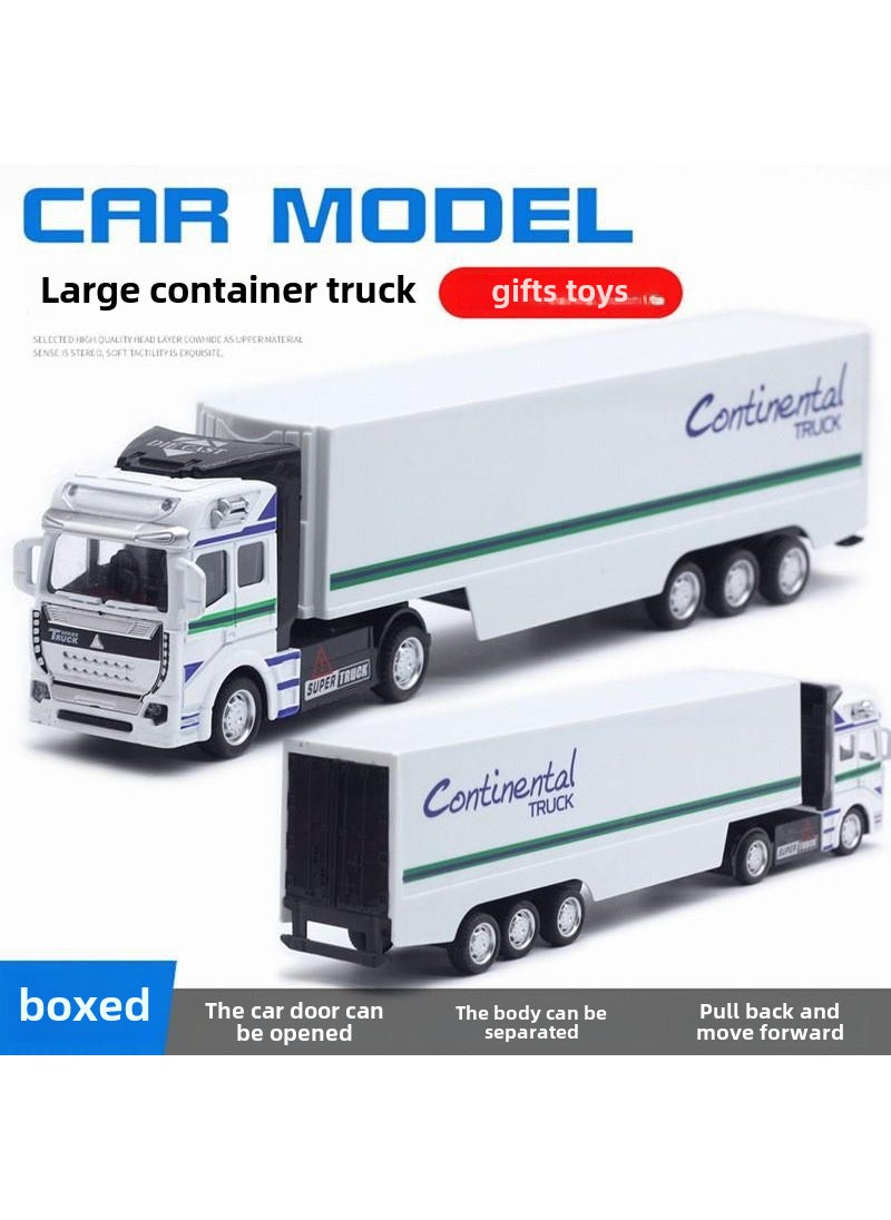 Alloy Construction Truck Model Kid ToyWhite container truck White container truck