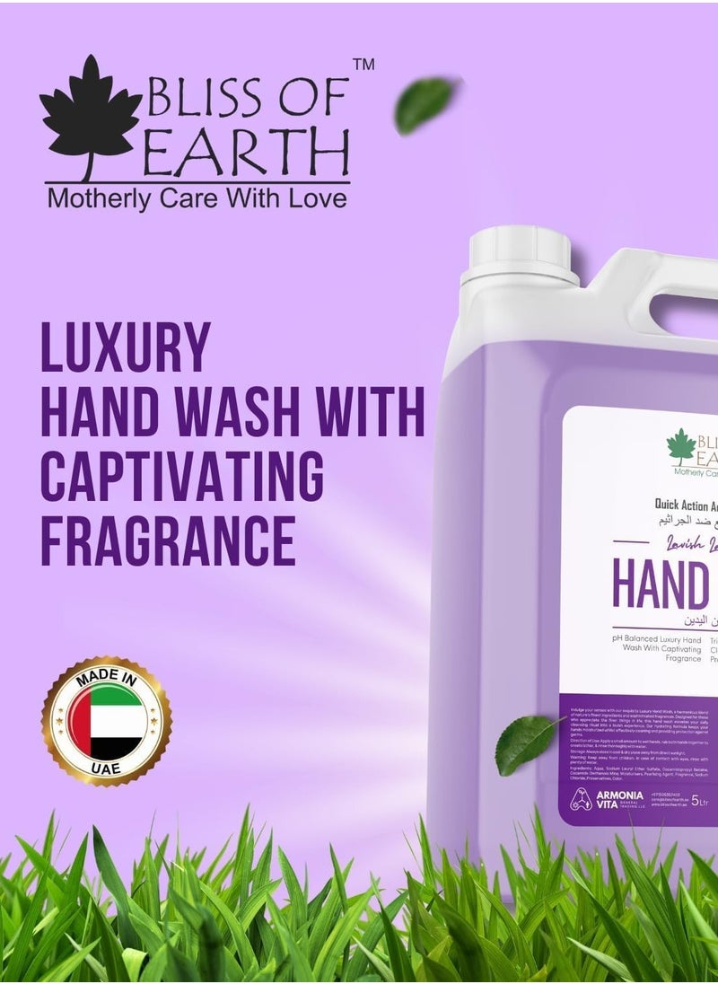 Hand Wash Refill Liquid, Refreshing Blossom Blast & Lavish Lavender Combo,10 Litres.