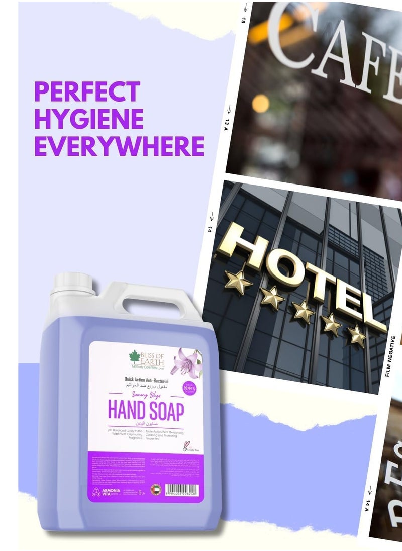 Hand Wash Refill, Refreshing Lavish Lavender & Blossom Blast & Luxury Lily Pack of 3, 15 Litres.