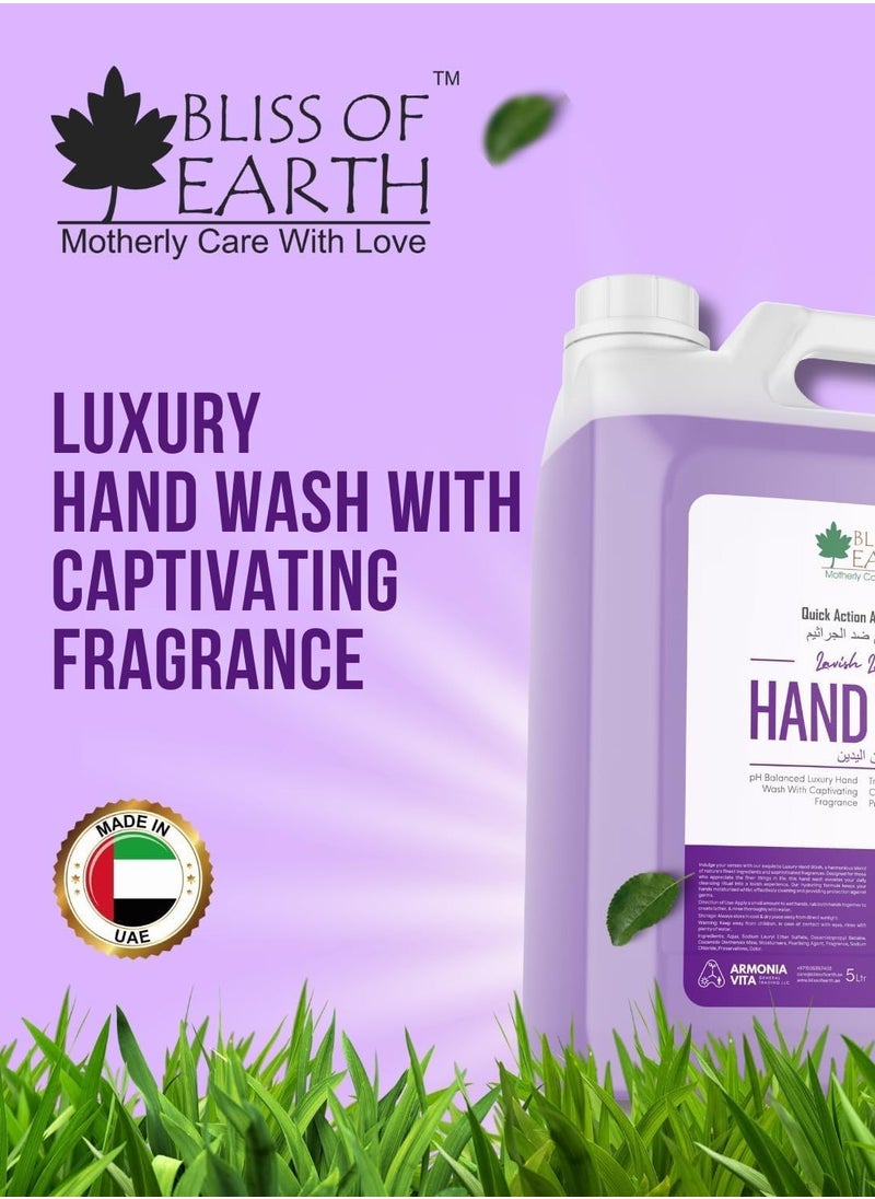 Hand Wash Refill, Refreshing Lavish Lavender & Luxury Lily & Blossom Blast & Citrus Pack of 4, 20 Litres.