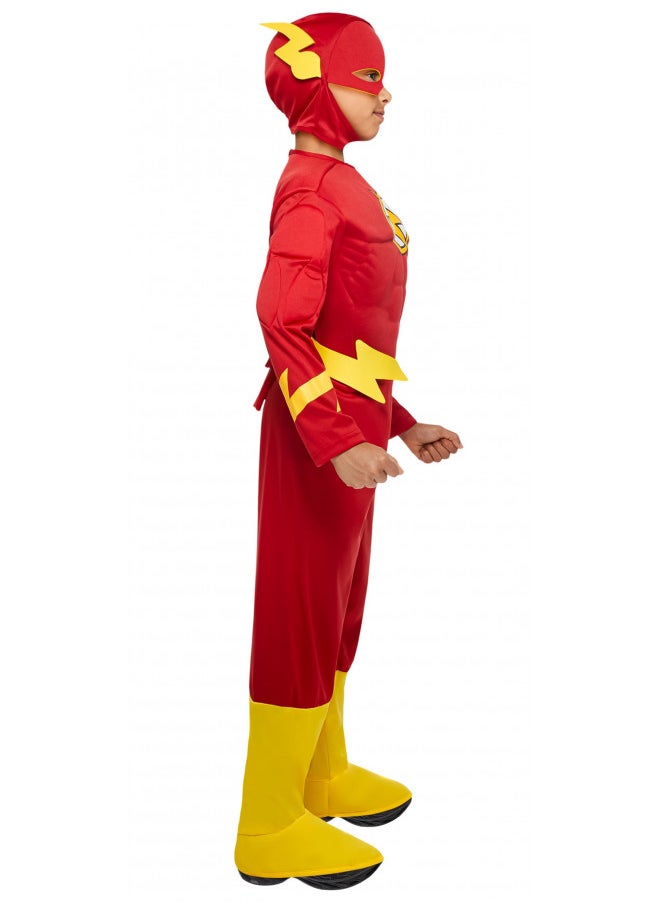 Rubie's DC Comics Deluxe Muscle Chest The Flash Child's Costume, Small