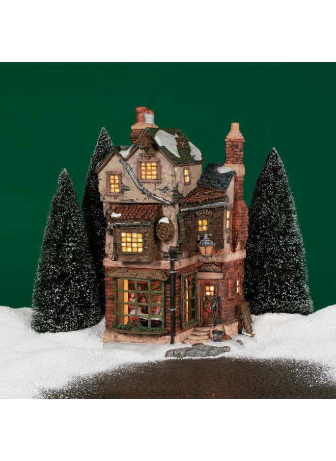 Department 56 Dickens' Village Cratchits Corner Lit Building Multicolor, 9.5 Inch