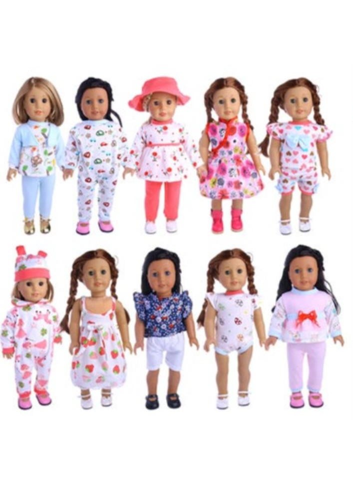 10-Piece American Girl Doll With Outfit Set