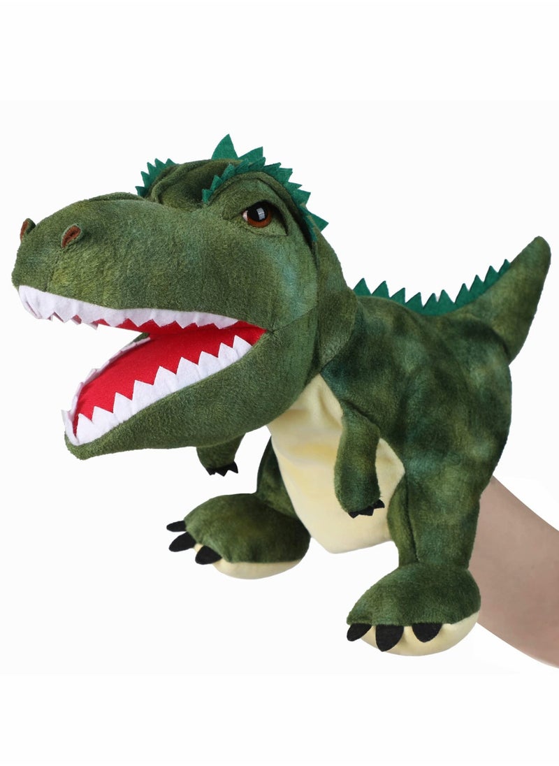 Dinosaur Hand Puppets, Tyrannosaurus Rex Jurassic World Stuffed Animal Cute Soft Plush Toy, Open Movable Mouth Finger Gift, Birthday Gifts for Kids, Creative Role Play