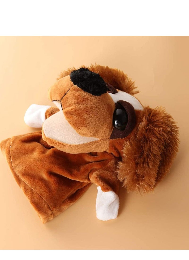 Puppy Hand Puppet Plush Dog Toy Animals Figure Finger Doll Parent- child Interactive Gift for Storytelling Teaching Preschool Role- Play - for Imaginative