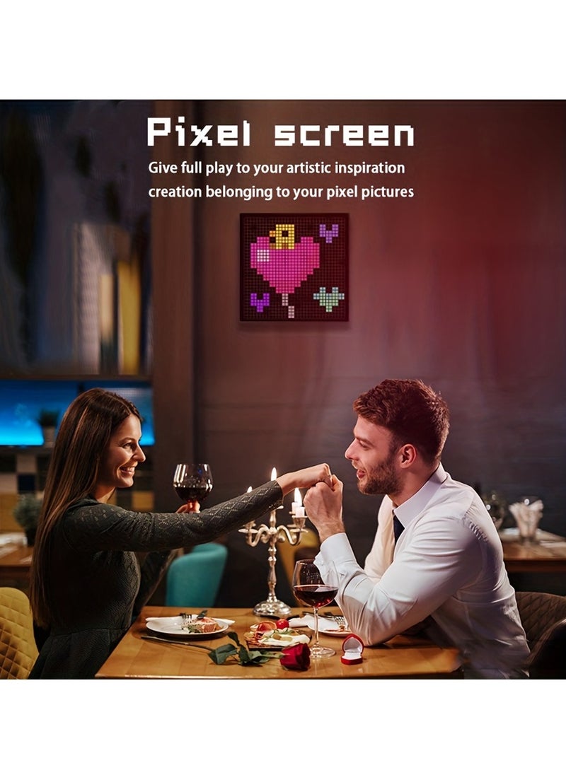 1pc LED Pixel Display - Create Dynamic Visuals with App-Controlled Animation - Perfect for Home Decor, Art, Game Rooms, Bars & More - A Unique, Unforgettable Gift Idea 32X32