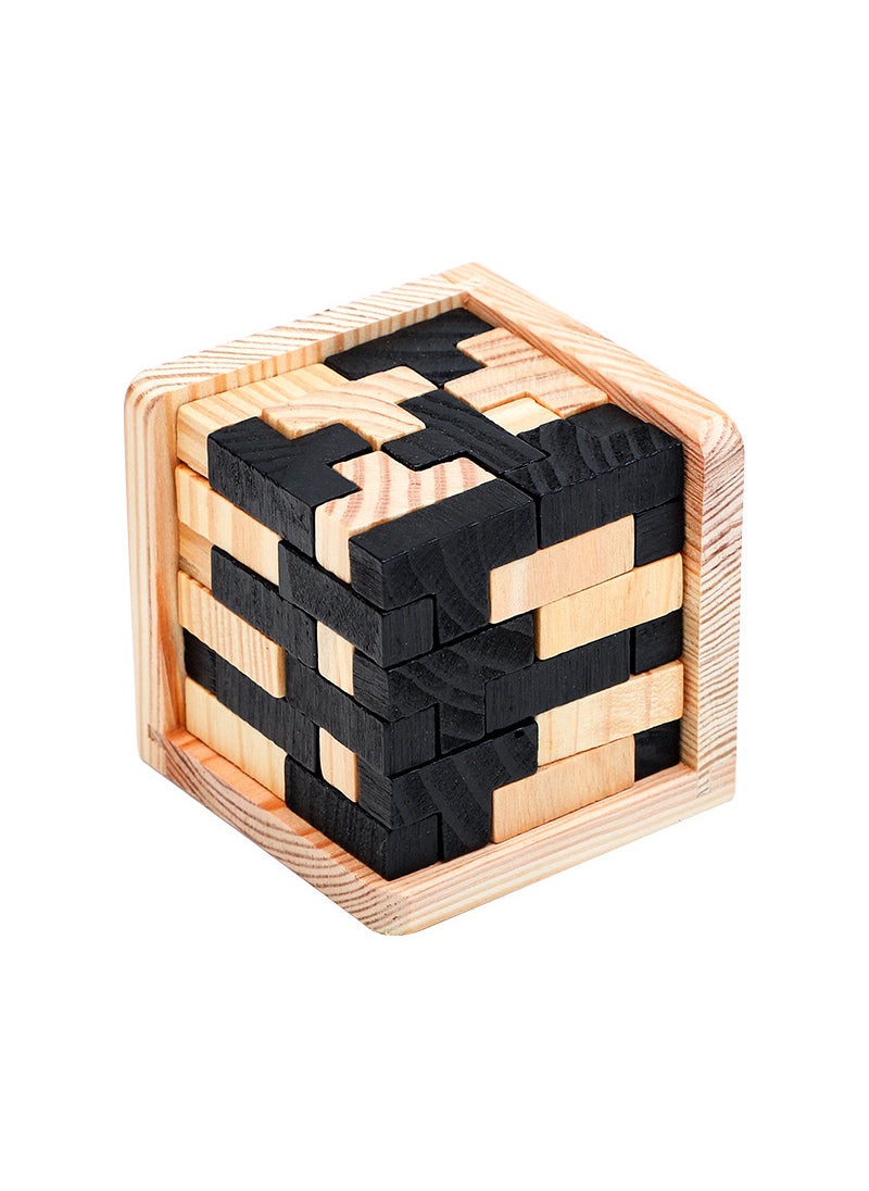 Classic Kids Puzzle Wooden Toy Brain Teaser Lock54T 54T