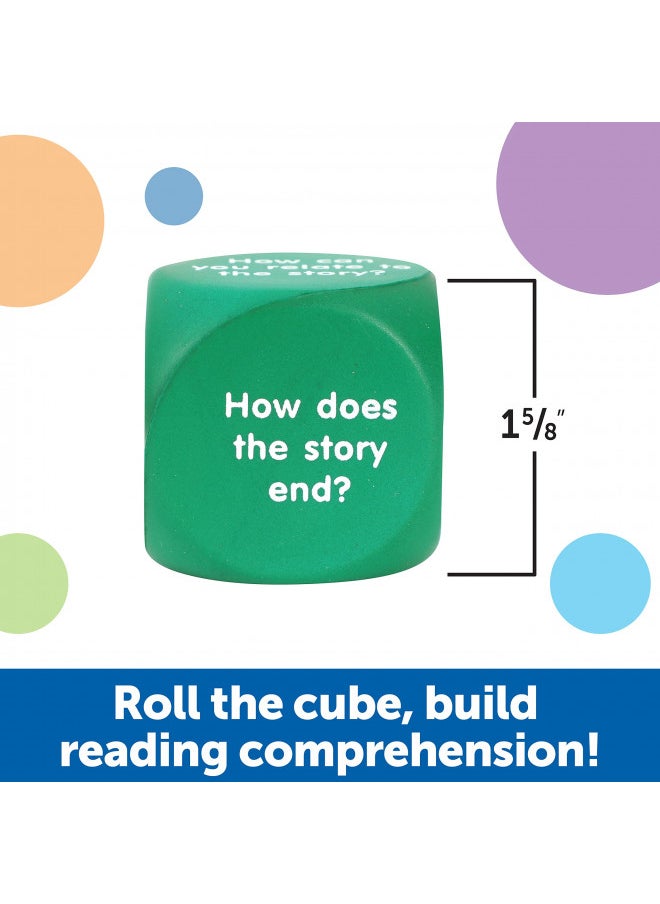 Learning Resources Reading Comprehension Cubes - Set of 6, Kids Ages 6+ Teacher and Classroom Supplies, Reading Aids for Kids