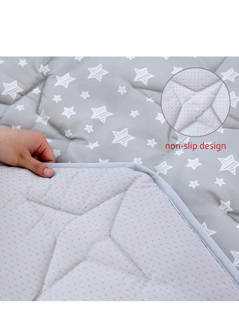 Hexagon Playpen Mat, Baby Playmat Fits Regalo Portable Play Yard 48 Inch and hiccapop 53